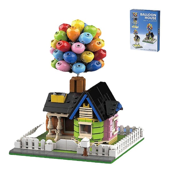 Opadgående ballonhus byggeklods legetøjssamling fødselsdagsgave 555 Pcs