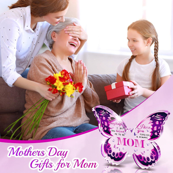 Fjärilskylt Mors dag presenter till mamma och mormor: Mamma presenter, födelsedagspresenter till mamma, fjärilsdekorativa skyltar, Mors dag presentidéer  ZD E butterfly e