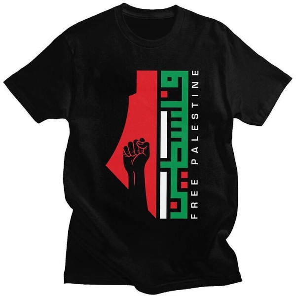 2st Handala Free Palestine Symbol T Shirts Herr Tee Tops Palestin