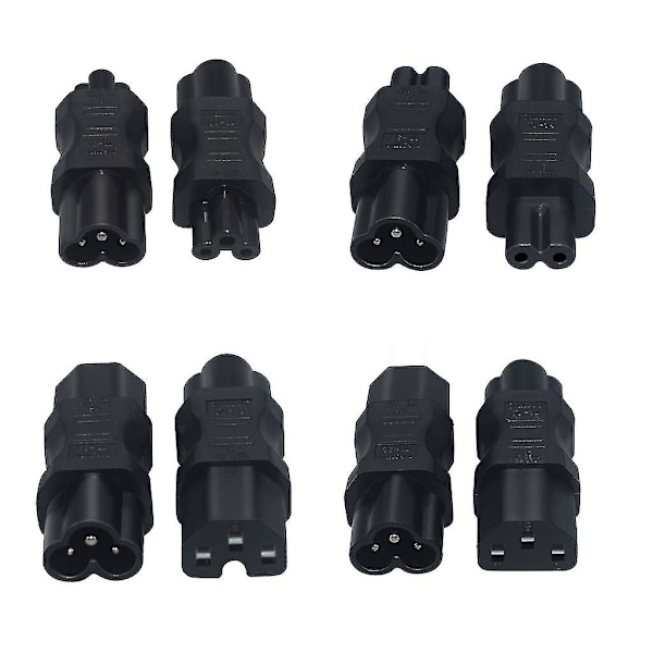 C6 till C5 rak adapter hane till hona adapter C6 till C13 adapter kabel adapter C6 till C15/c6 till C7 kompakt storlek hållbar c6 to c13