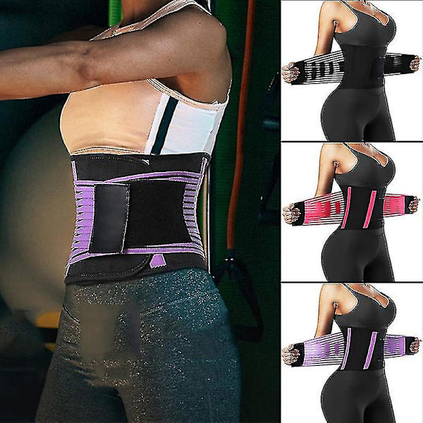 Taljetræner Bælte Elastisk Slankning Body Shaper Fitness Bælte Sport Girdle Workout Shapewear Til Kvinder Ny -GSL