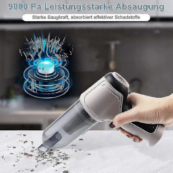 4 i 1 120w trådløs luftblåser håndholdt bærbar luftstøvsuger Mini 9000pa trådløs bilstøvsuger ZD.16