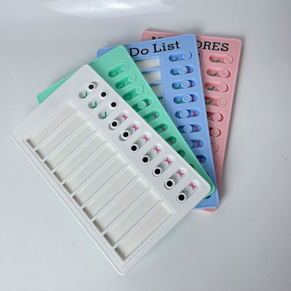Opgavetavle Memo Boards 20*12cm, Daglig Opgaveplanlægger Tavle Skydende Opgavetavle Tjekliste Påmindelse To Do Liste Plastik Hvidtavle white b