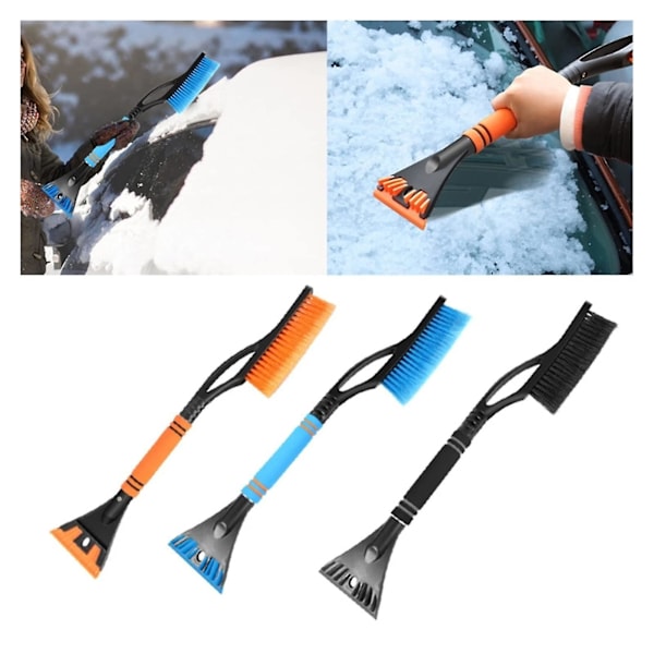 Isskrape for bil frontrute 23,23'' isskrape for snø og frostfjerning med skumhåndtak holdbar isskrape for lastebil Suv bilvindu Ybx -GSL black