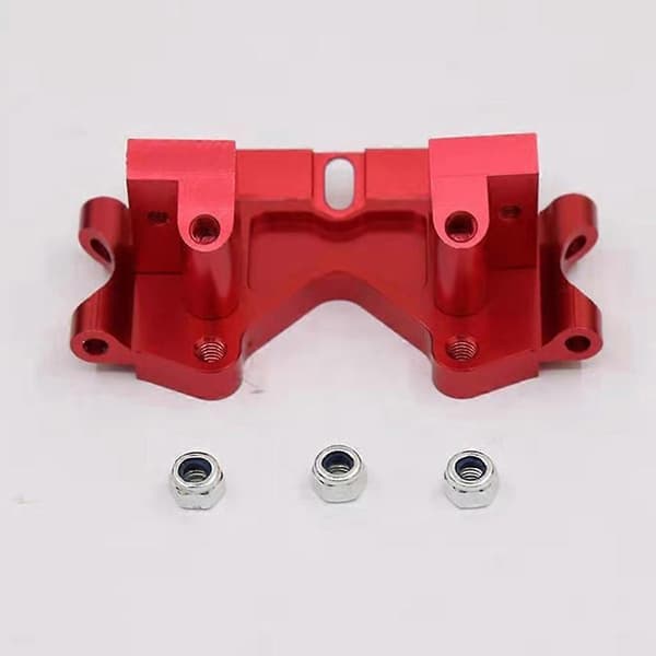 RC Framre Nedre Bulkhead, Röd Passar 1/10 Slash & Andra Modeller