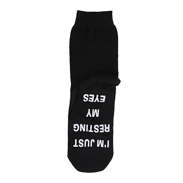 Unisex-Sukat Hauskoilla Sanonnoilla - Ankkurit - En Nuku, Lepään Vain Silmiäni - Kirjaimet - Crew-Sukat - Syntymäpäivälahjat style 2