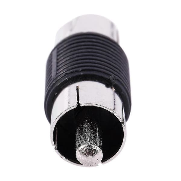 Straight AV RCA Han-til-Han Stikkontakter Koblinger Adaptere 6 stk