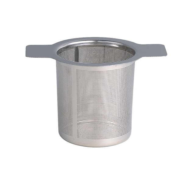 Teinfuser i rostfritt stål, metallkoppsil, lösbladsfilter 2*without lid