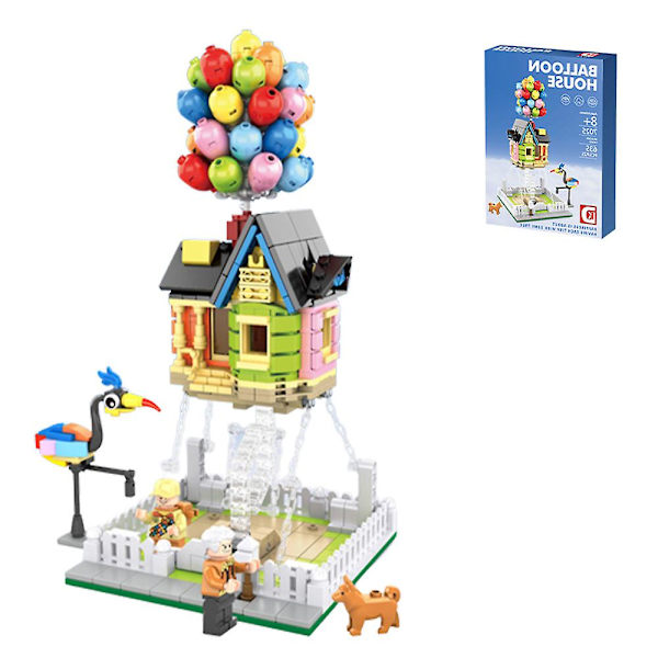 Opadgående ballonhus byggeklodselegetøj samling fødselsdagsgave 686 Pcs