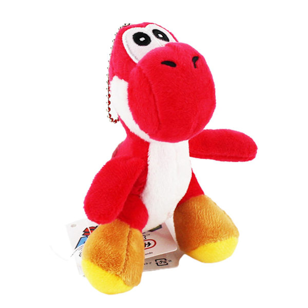 12cm Super Mario Bros Yoshi Plyschdocka för Barn, Barnleksak, Present red