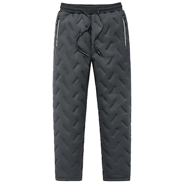 Herr vinter casual byxor herr plysch förtjockade byxor lamm sammet vindtät och varm extra stor lös sportbyxor zd b2 black binding