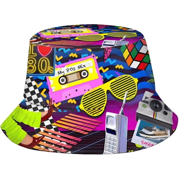 Bucket Hat Fiskehatter Sommer Reise Strand Sol UV Beskyttelse Pakkbar Fiskerlue for Menn Kvinner Tenåringer -GSL p13