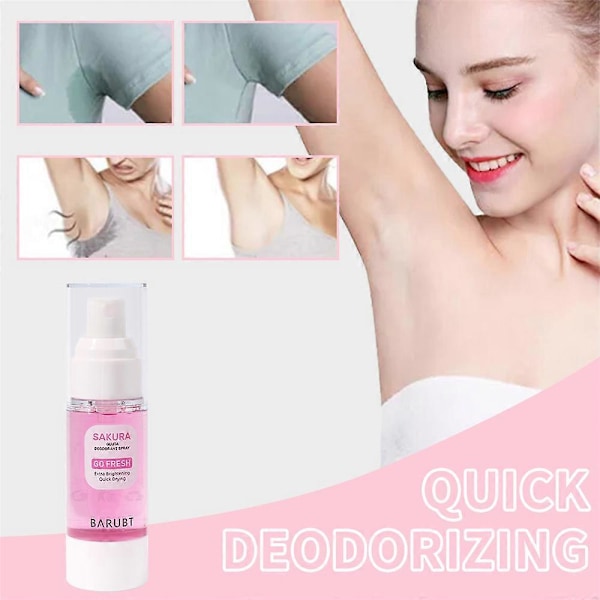 2x Doftande Antiperspirant Spray för att Ta Bort Lukt från Svetten under Armarna
