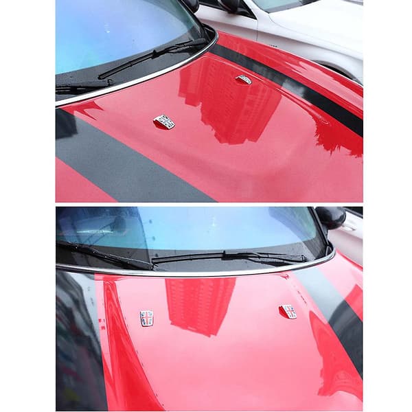 2 st. Vindrutespolardysor för Mini Cooper R55 R56 red