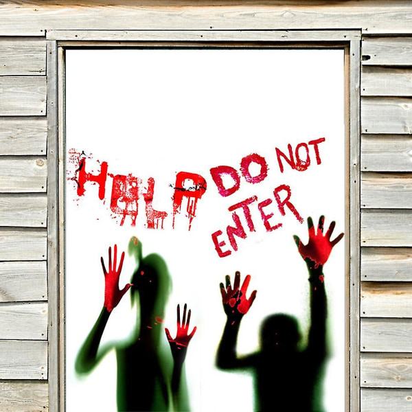 2st Halloween Gå inte in i fönsterdekor Festdekor