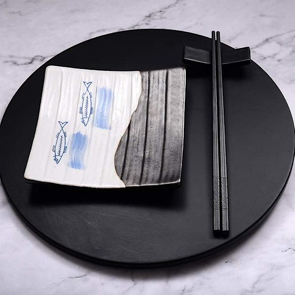 Pinner 10 Par Fiberglass Pinner Japanske Svarte Pinner for Asiatiske Retter