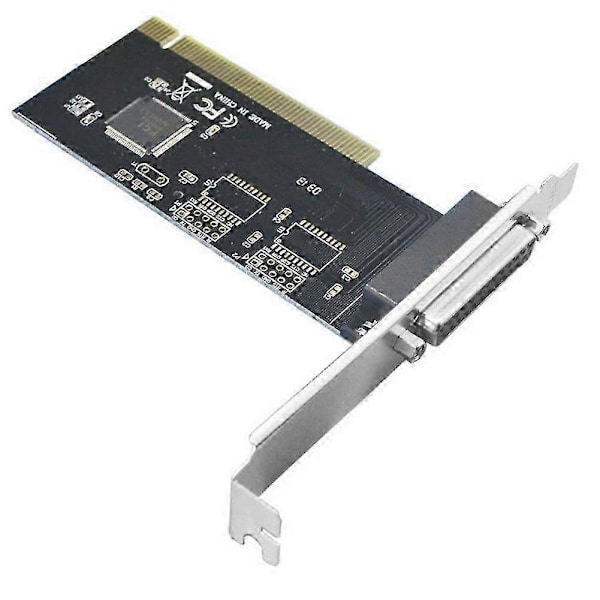 PCI til DB25 Parallell Port Utvidelseskort PCI Parallell Port Konverter Adapter Kontroller for Stasjonær PC Skriver