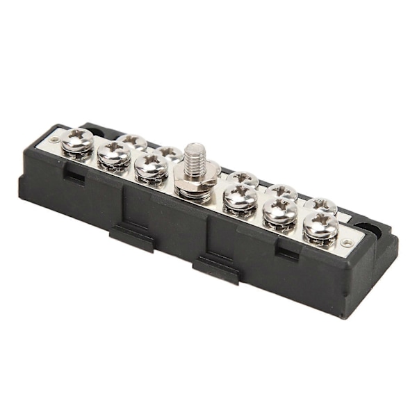 100A 32V 12-terminal Power Distribution Block Terminal Bus Bar med Dæksel til 32V DC Lastbiler, Campingvogne, Både