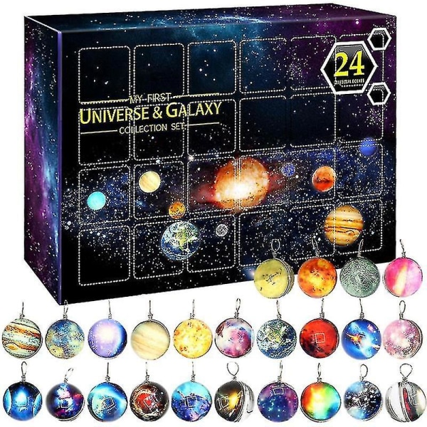 24 päivän joulukalenteri Countdown Universe Collection Cosmic Planet Set Joululahjat tytöille pojille