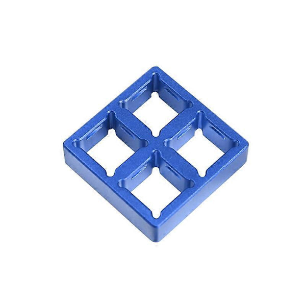 1 stk. Aluminiumslegering Fire-ports Test Sjakt Ramme Bryter Tester Base Testing Tool blue