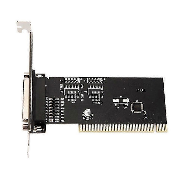 PCI til DB25 Parallell Port Utvidelseskort PCI Parallell Port Konverter Adapter Kontroller for Stasjonær PC Skriver
