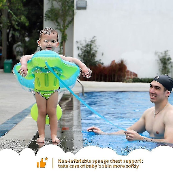 Gratis svømmebaby oppustelig baby svømmeflåd børn talje ring oppustelige pool flyder legetøj svømmebassin -GSL xl