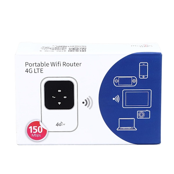 Højhastigheds 4G-netværk, langtidsholdbar mobil WiFi, bildelingsenhed, indbygget SIM-kortslot, 2400mAh genopladeligt litiumbatteri (uden SIM-kort) -GSL z