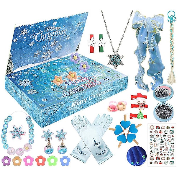 2023 Julekalender Frost Tema Piger Tilbehør Legetøj 24 Dage Jule Nedtællingskalender Blind Box Børn Piger Gave