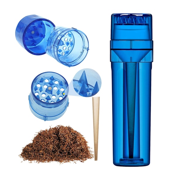 All in one grinder pre roll cone rolle vanilla grinder, ny 2024 bærbar grinder og kjeglelaster 20. mai grey
