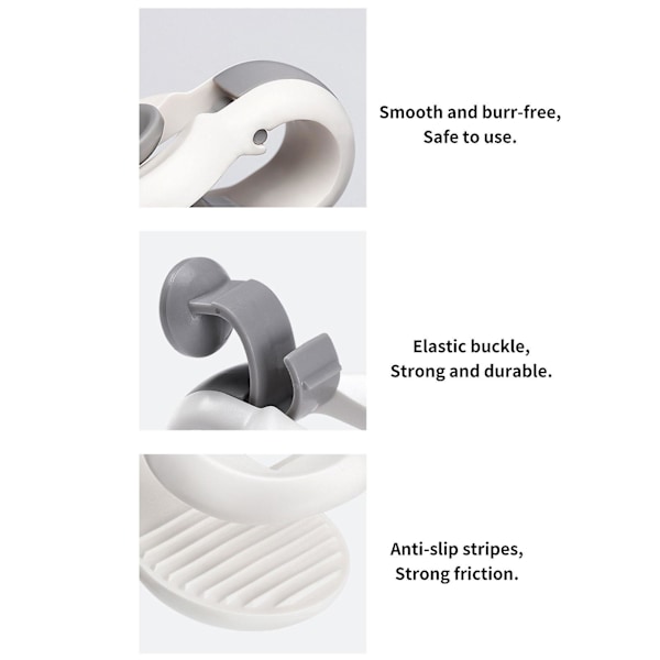 Sängklädesklämma, Anti-Slip Täcke Hållare, Klädstreck & Fixeringsklämma, 100% NY grey