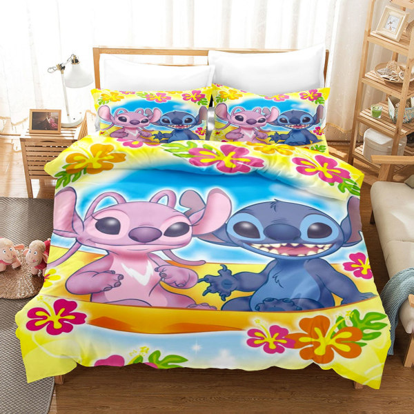 Tecknad animation Stitch-serie sängkläder täcke tre delar Stitch-12 173*218cm two-piece set weight 0.8kg