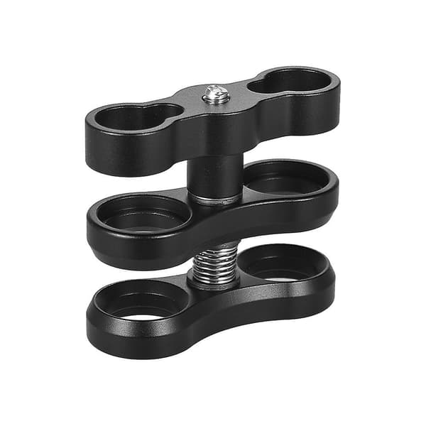 1\" Kugle Klemme Butterfly Clip Arm Dobbelt Holder Montering til Undervandsfotografering Dykning Lys System fo
