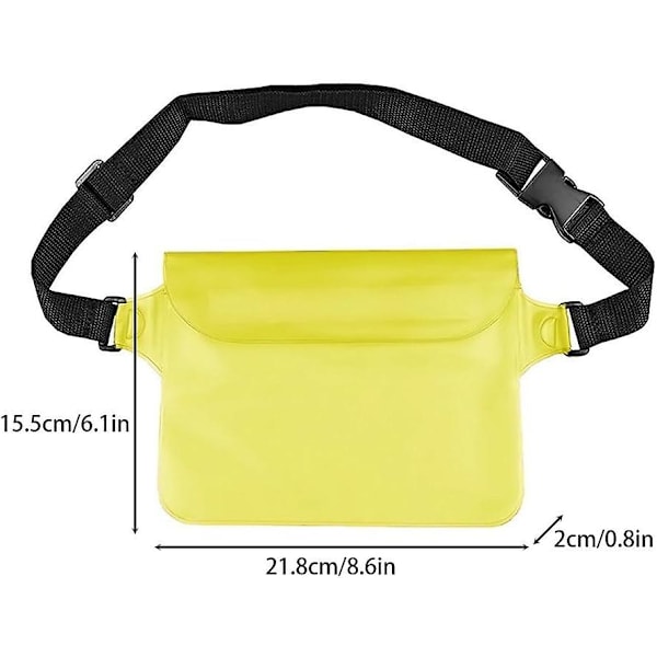 Vandtæt Fanny Pack, Justerbar Tør Fanny Taske Vandtæt Taljepose med Taljerem til Bådsejlads Svømning-X -GSL blue
