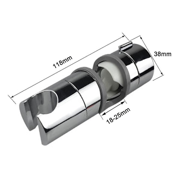 Justerbar Dusjhodeholder For Skyve Stang, Skinnehodebrakett