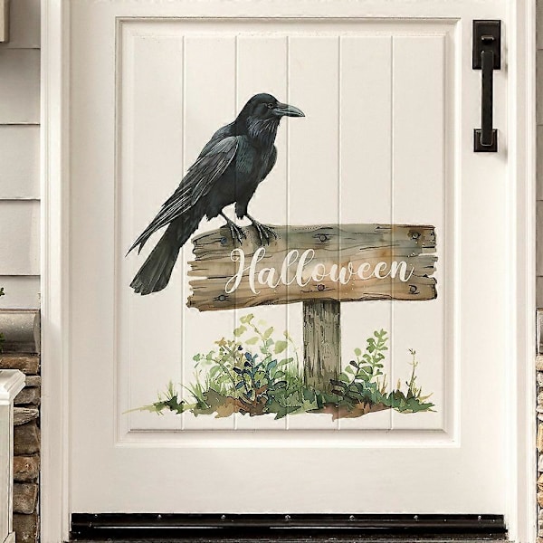 Halloween Dekorationer Halloween Engelsk Slogan Soveværelse Studie Dør Klistermærker Baggrund Dekoration Vægklistermærker