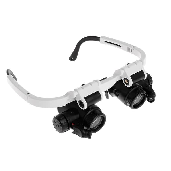 Hodebåndsforstørrelsesglass med LED-lys for hodemonterte forstørrelsesbriller 8x 23x