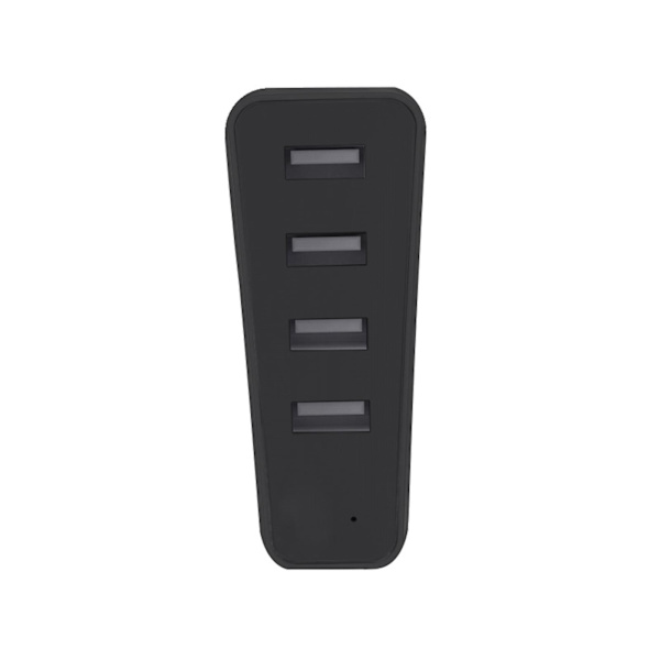 USB-keskitin PS5:lle, 4 porttia 2.0 USB-laajennusadapteri nopea lataus PS5-lisävarusteet PS5 Slim UHD/DE-konsolille black