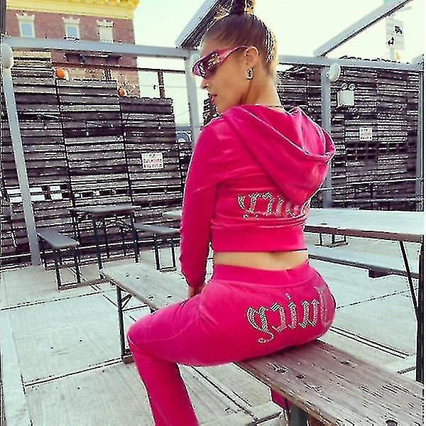 2024 Velvet Juicy Couture Couture Set för kvinnor Ny grey m