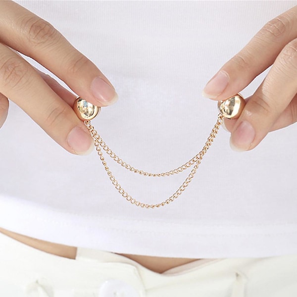 Magnetiska klämmor med flera funktioner, mångsidig magnetisk brosch utan nålar rose gold 2pcs