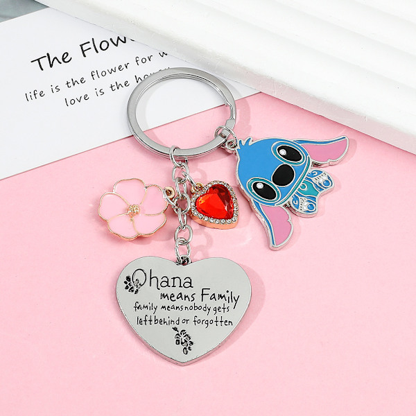 Stitch nyckelring kärlek vänskapspresent Lilo och Stitch nyckelring