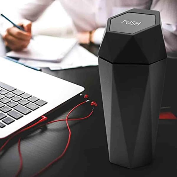 550ml Mini søppelbøtte for bil, koppholder black