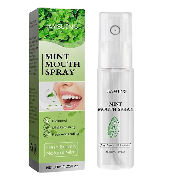 30ml Mint Spray Breath Freshener Mouth Spray Odor Treatment Spray Refresher Fresh Breath Remove Bad Breath Smoke