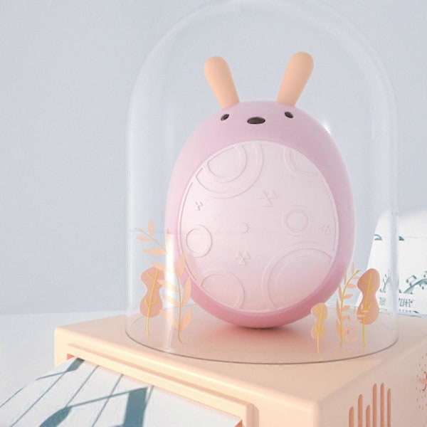 Söt Kaninformad Snurrmusik Tumlare Baby Skramla Toddler Leksak Doll blue