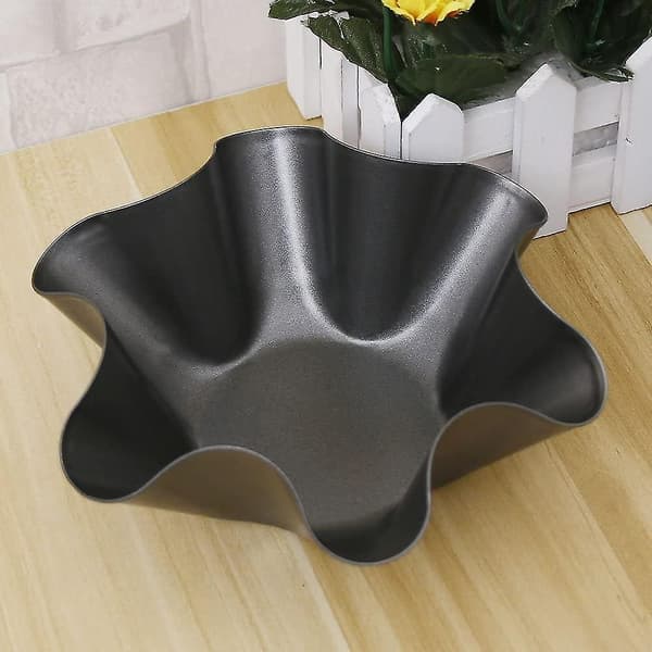 Tortilla Maker Nonstick Taco Shell Maker Salladsskål Kolstål Bakformar För Kök4pcs-svart Juni 6.15