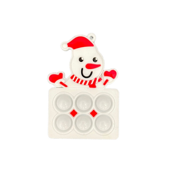 Fingerbubbla Stressboll Leksak Jultomte Nyckelring snowman