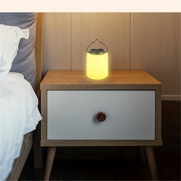LED-leirilyhty USB-lataustelttavalaisin yölamppu ulkoilu kalastusjuhliin columnar 1200mah