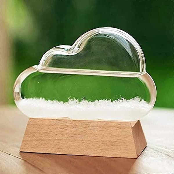 Fuoliystep Väderstation Glas Stormglas Väderprognos Moln Vätskebarometer Väderprognos
