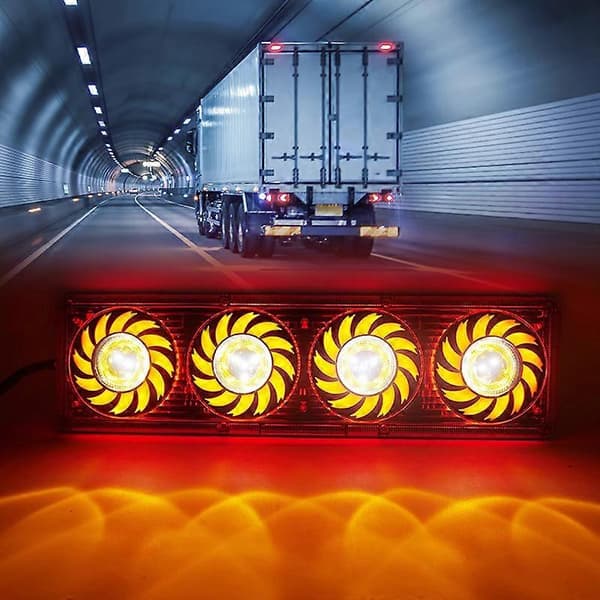 Høy Lysstyrke LED Baklys Blinklys Lastebil Trailer Container Lastebil Baklys Bremslys
