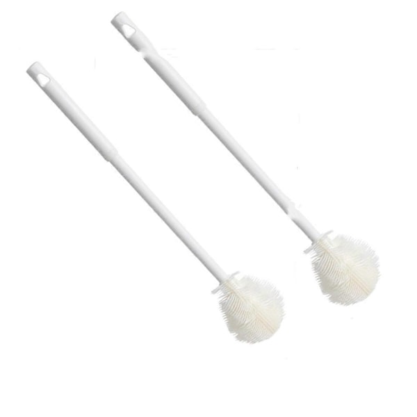 Långskaftad Koppborste, Silikonflaskborste, Vattenflaskrengöringsborste 2 pcs