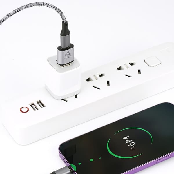 USB 3.1 til Type C Adapter Mini Han Hun Konverter Type C Opladningsadapter